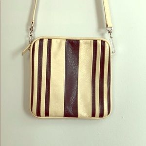 BALENCIAGA STRIPED SHOULDER BAG